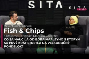 Legendárna Marcia Griffiths počas rozhovoru s Martinom "Mett" Martinčekom pre video podcast Fish & Chips v Štúdiu SITA
