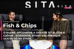 Peter Juhás v rozhovore s Matejom Martinčekom v Štúdiu SITA počas nahrávania video podcast Fish & Chips