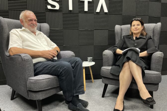 Predsedníčka Súdnej rady SR Marcela Kossová počas rozhovoru pre agentúru SITA.