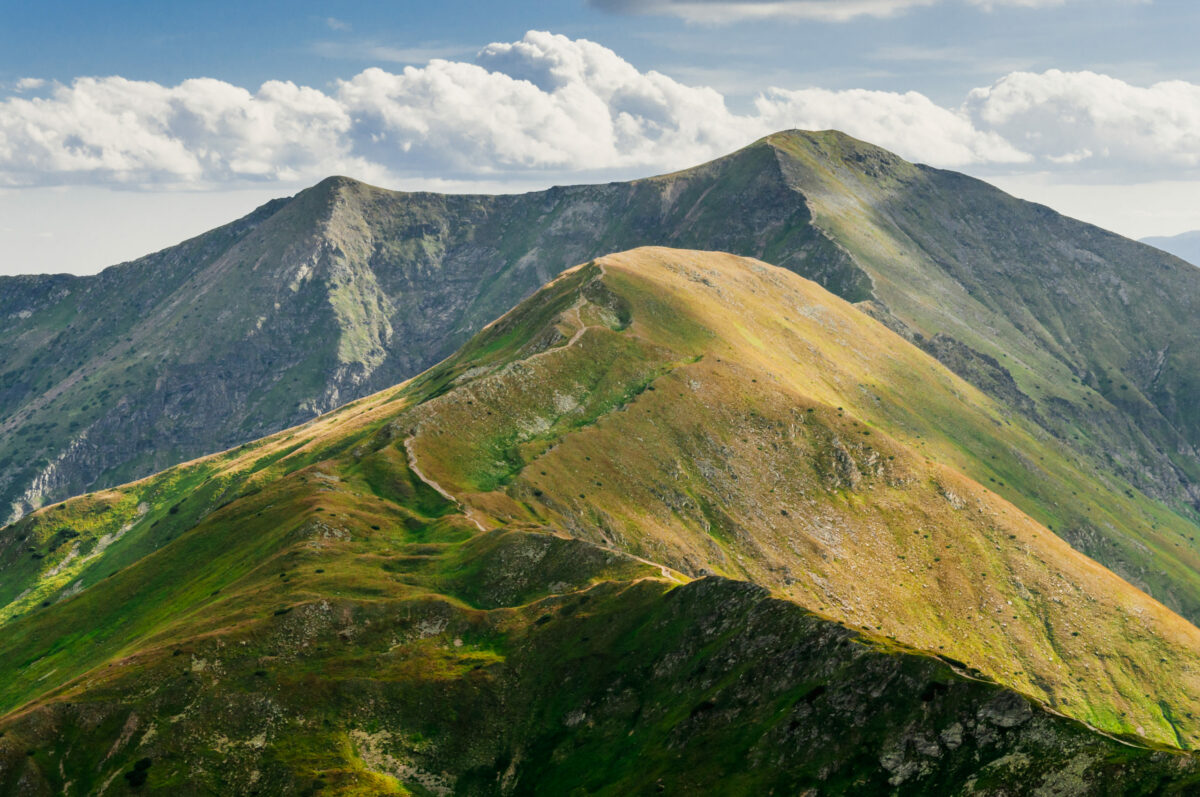 View,On,Peaks,Smrek,And,Baraniec,(baranec,,Velky,Vrch).,Tatras