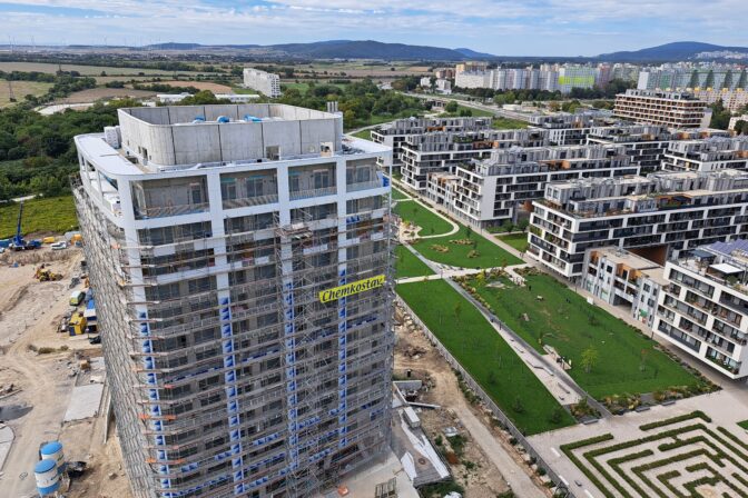 Slnečnice Nad mestom - výhľad z veže M1