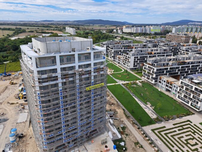 Slnečnice Nad mestom - výhľad z veže M1