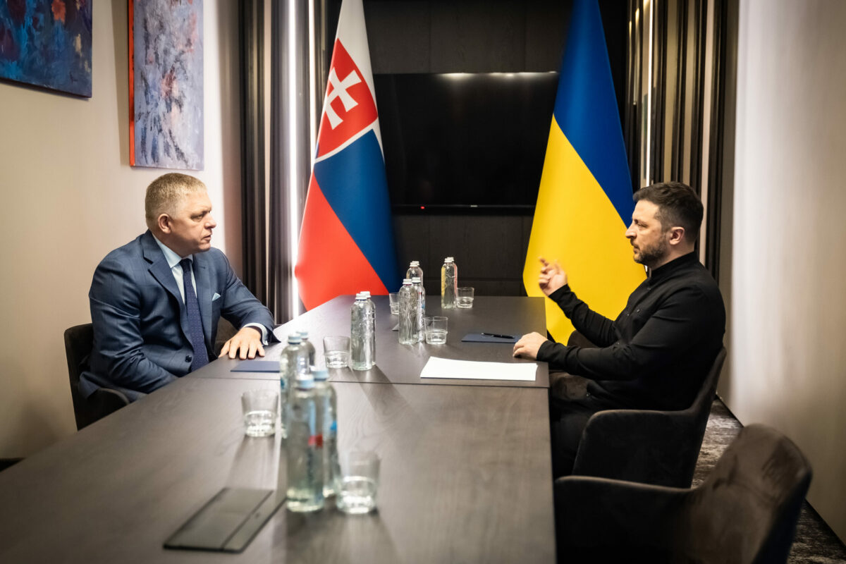 Robert Fico a Volodymyr Zelenskyj v Užhorode