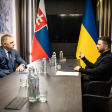 Robert Fico a Volodymyr Zelenskyj v Užhorode