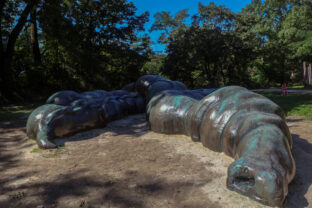 socha Črevo monument
