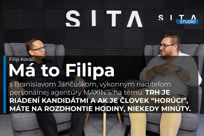 Branislav Jančuška počas rozhovoru pre agentúru SITA v podcaste Má to Filipa.