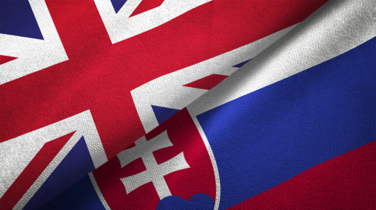 Veľká Británia, Slovensko, vlajka