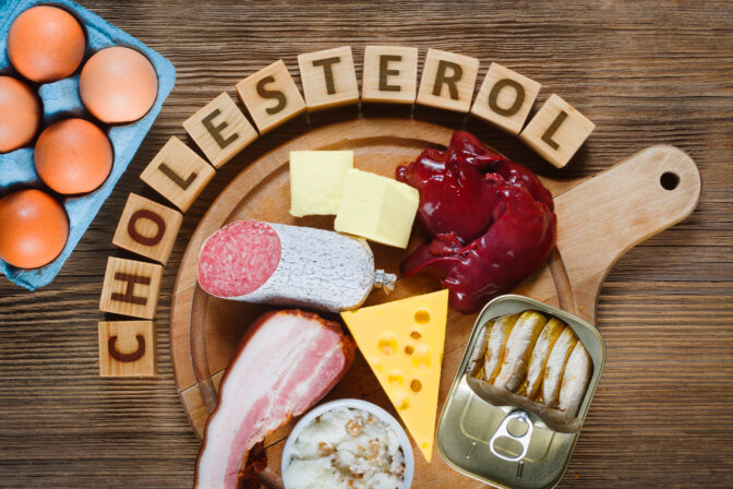 Cholesterol, jedlo, potraviny