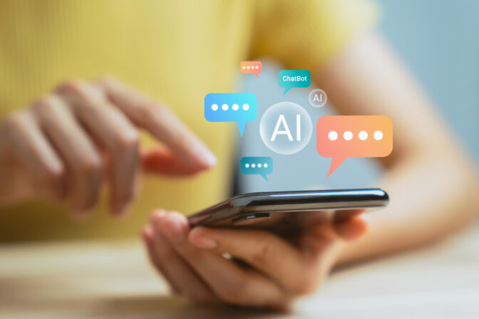 Umelá inteligencia, AI, telefón, mobil