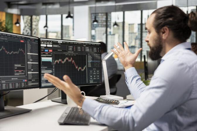 Proprietary firm day trader surprised by stock market shares price drop
