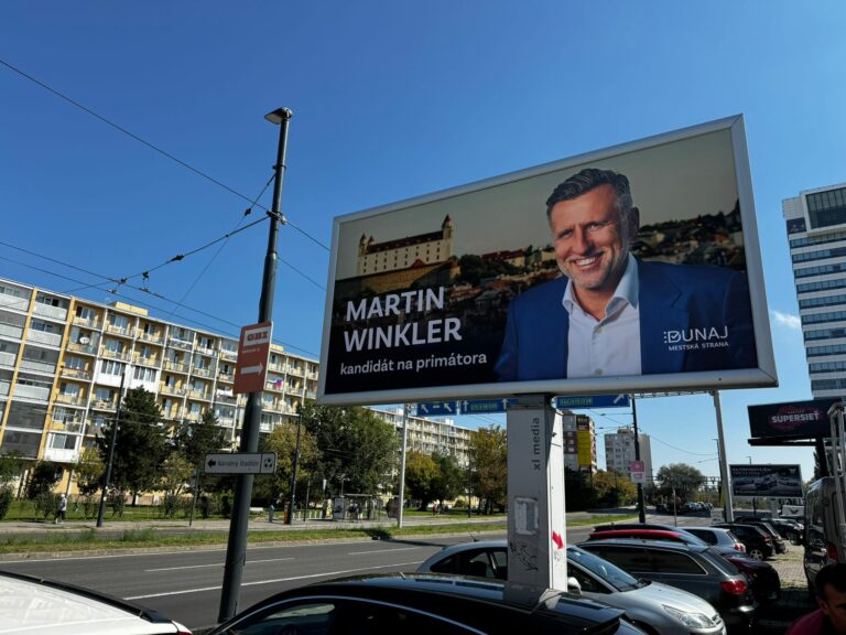 Kandidát na bratislavského primátora Martin Winkler spustil bilbordovú kampaň.