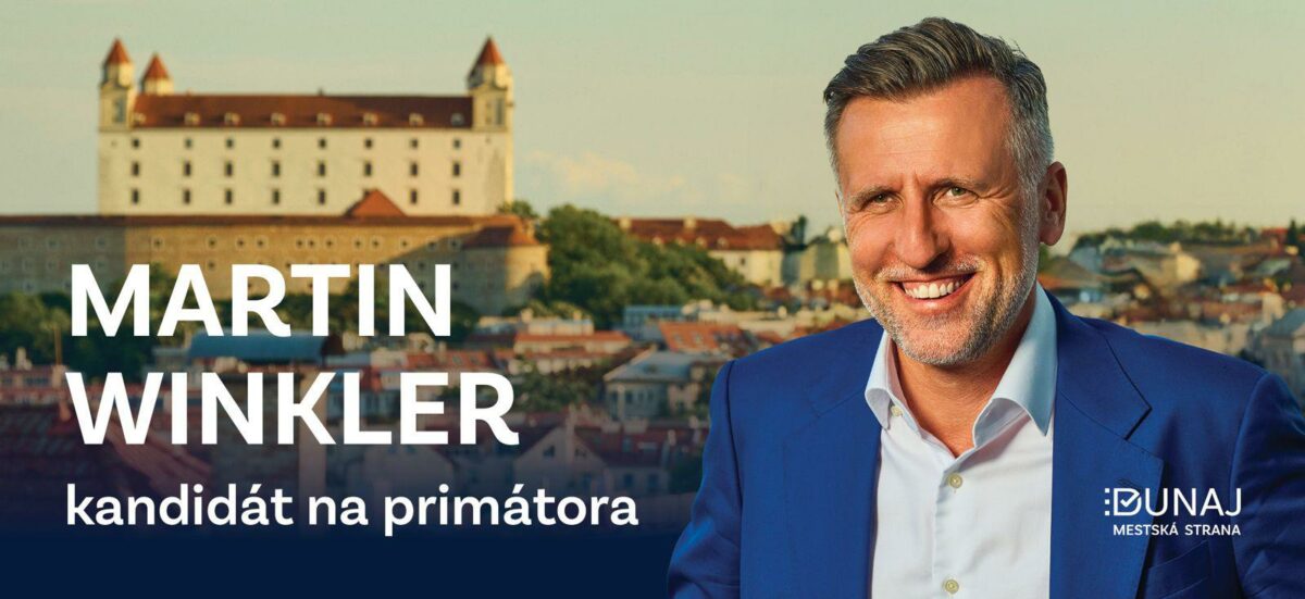 Kandidát na bratislavského primátora Martin Winkler spustil bilbordovú kampaň.