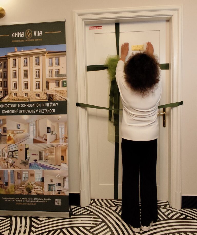 Jitka Zelenková počas slávnostného otvorenia apartmánu U Zelenkových.