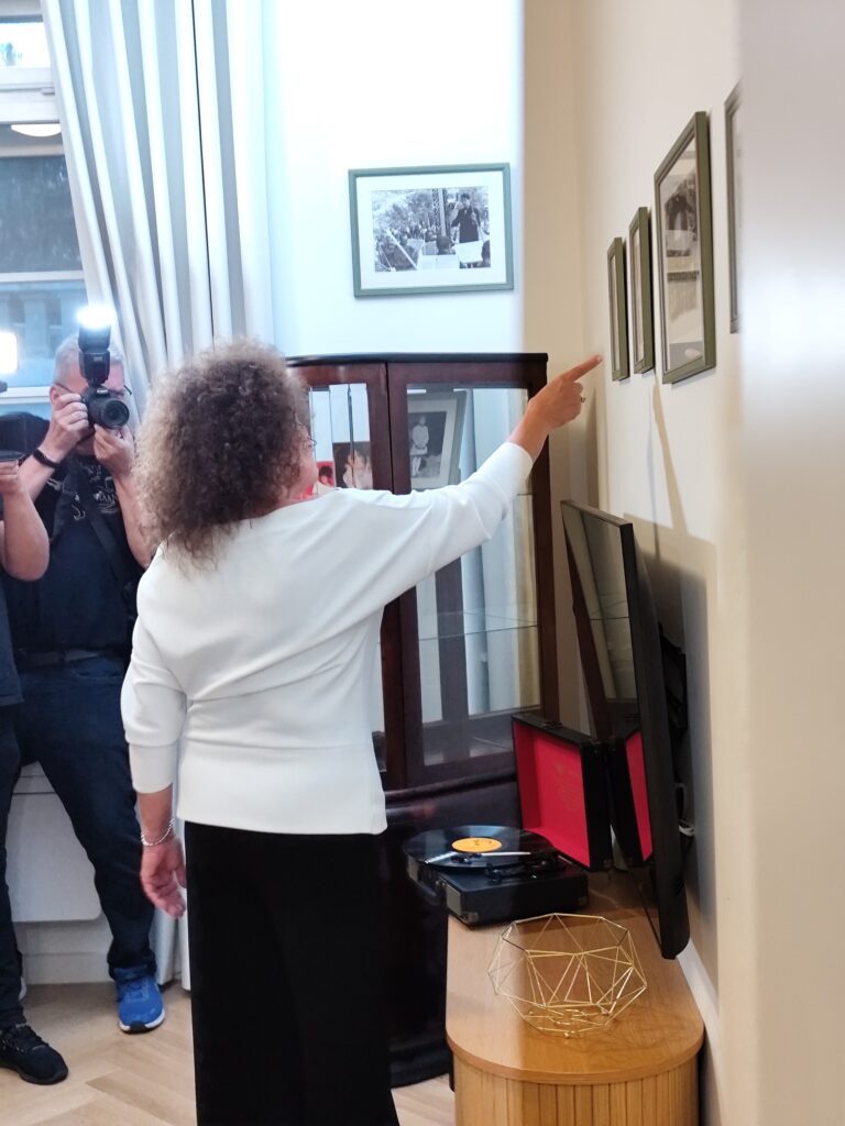 Jitka Zelenková počas slávnostného otvorenia apartmánu U Zelenkových.