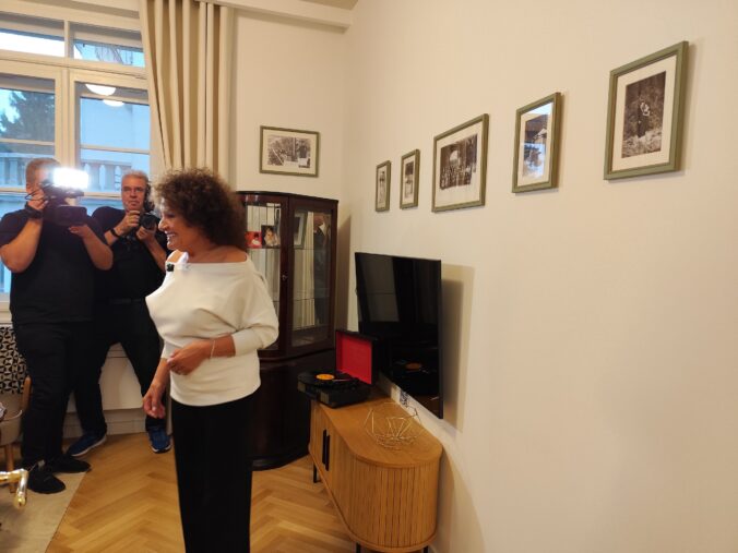Jitka Zelenková počas slávnostného otvorenia apartmánu U Zelenkových.
