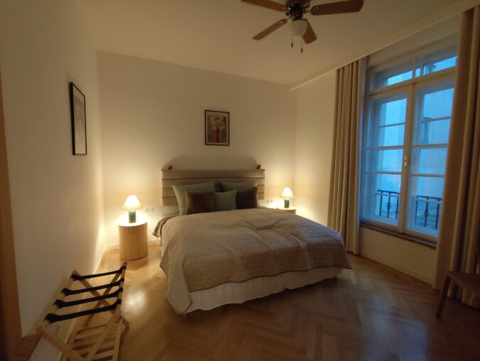 Zrekonštruovaný apartmán, kde Jitka Zelenková bývala v detstve so svojimi rodičmi.