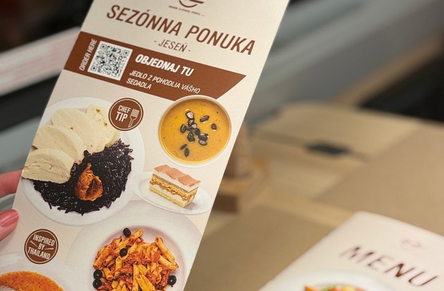 ZSSK: Menu cez QR kód priamo do 1. triedy