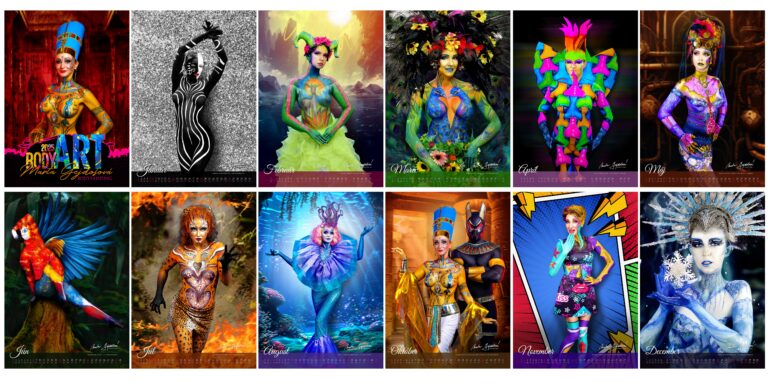 Bodypainting Marta Gejdošová