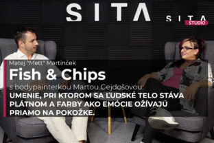 Ekonómka, vizážistka, kozmetička, kaderníčka a učiteľka Marta Gejdošová počas rozhovoru s Matejom Martinčekom pre agentúru SITA o bodypaintingu.