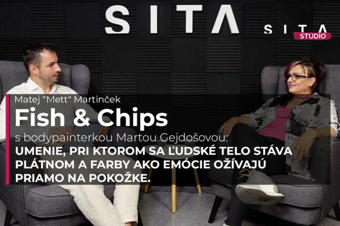 Ekonómka, vizážistka, kozmetička, kaderníčka a učiteľka Marta Gejdošová počas rozhovoru s Matejom Martinčekom pre agentúru SITA o bodypaintingu.