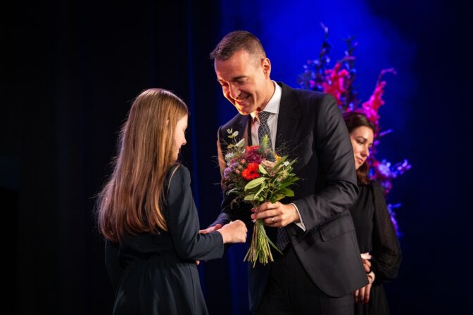 Minister školstva Tomáš Drucker počas odovzdávania Cien sv. Gorazda.
