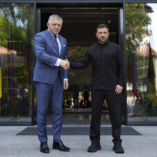 Robert Fico a Volodymyr Zelenskyj v Užhorode