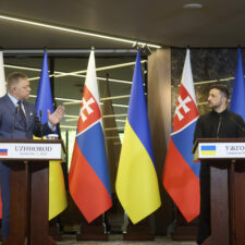 Robert Fico a Volodymyr Zelenskyj v Užhorode