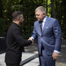 Robert Fico a Volodymyr Zelenskyj v Užhorode