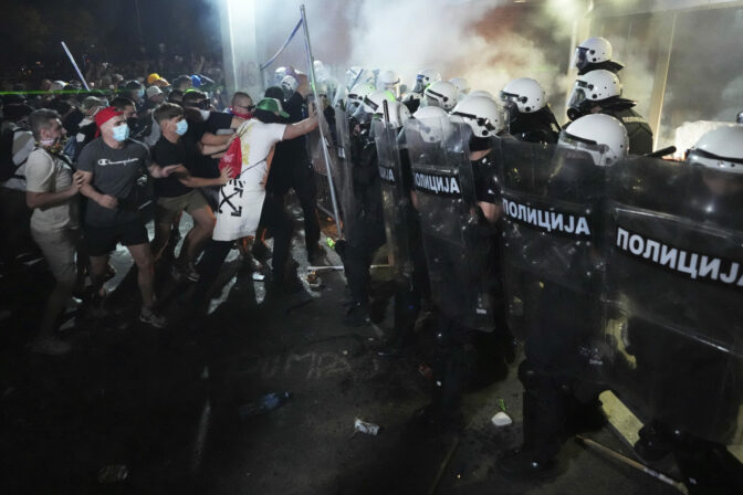 Protesty v Srbsku