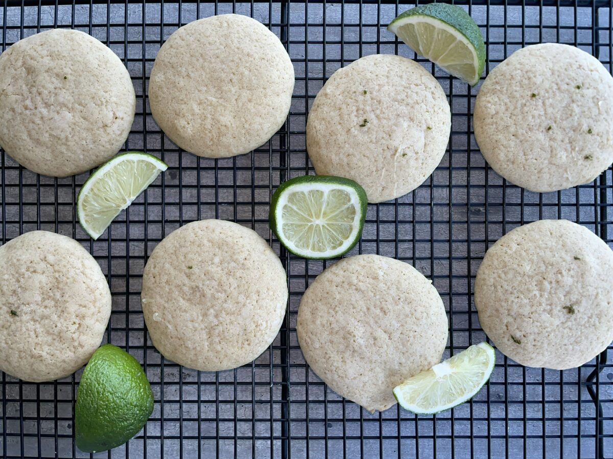 limetkové cookies