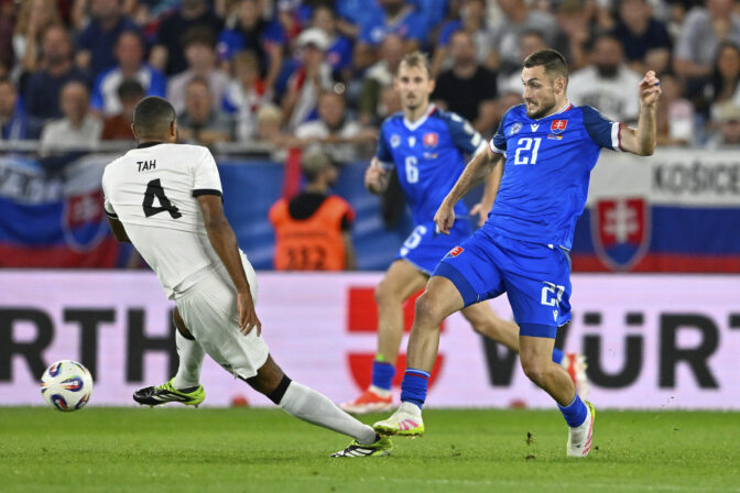 Zápas Slovensko - Nemecko (futbal - kvalifikácia o postup na MS vo futbale 2026)