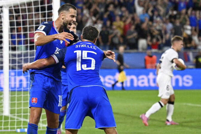 Zápas Slovensko - Nemecko (futbal - kvalifikácia o postup na MS vo futbale 2026)