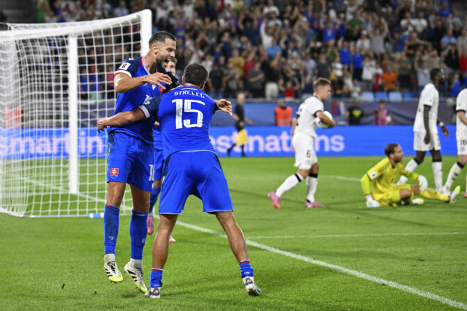 Zápas Slovensko - Nemecko (futbal - kvalifikácia o postup na MS vo futbale 2026)