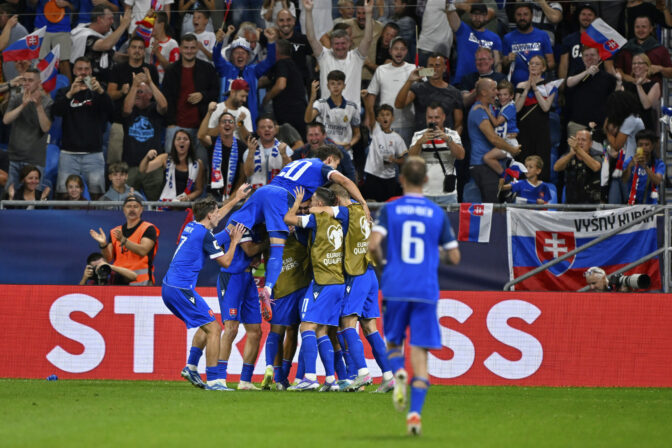 Zápas Slovensko - Nemecko (futbal - kvalifikácia o postup na MS vo futbale 2026)