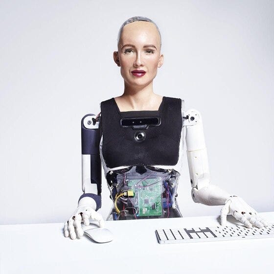 Sophia je prvy humanoid ktory ziskal obcianstvo saudska arabia 2017.jpg