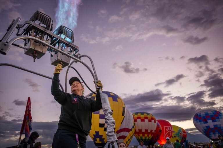 Tyree Boyd vypúšťanie balón plameň horák Balloon Fiesta