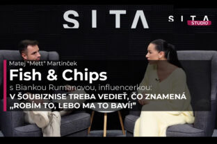 Bianka Rumanová, influencerka v rozhovore s Matejom Martinčekom v Štúdiu SITA pri natáčaní video podcastu Fish&Chips.