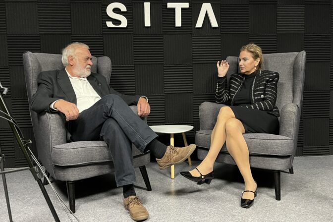 Europoslankyňa Monika Beňová počas rozhovoru pre SITA.