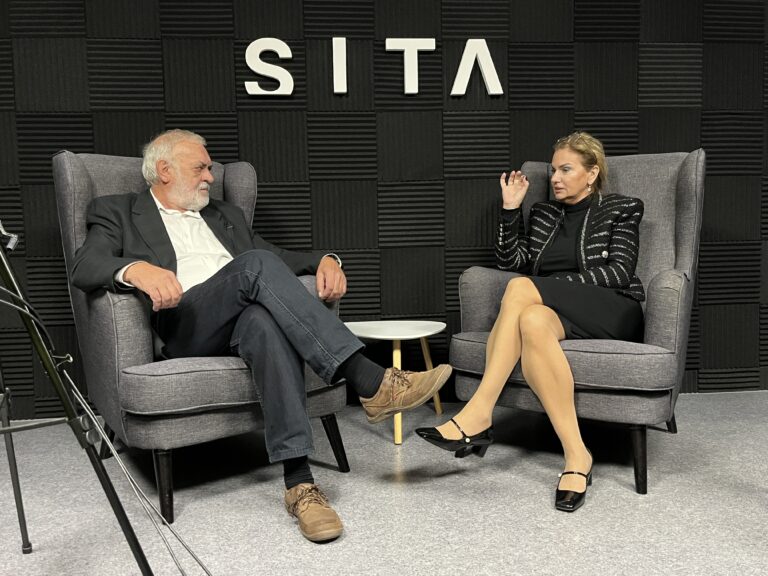 Europoslankyňa Monika Beňová počas rozhovoru pre SITA.