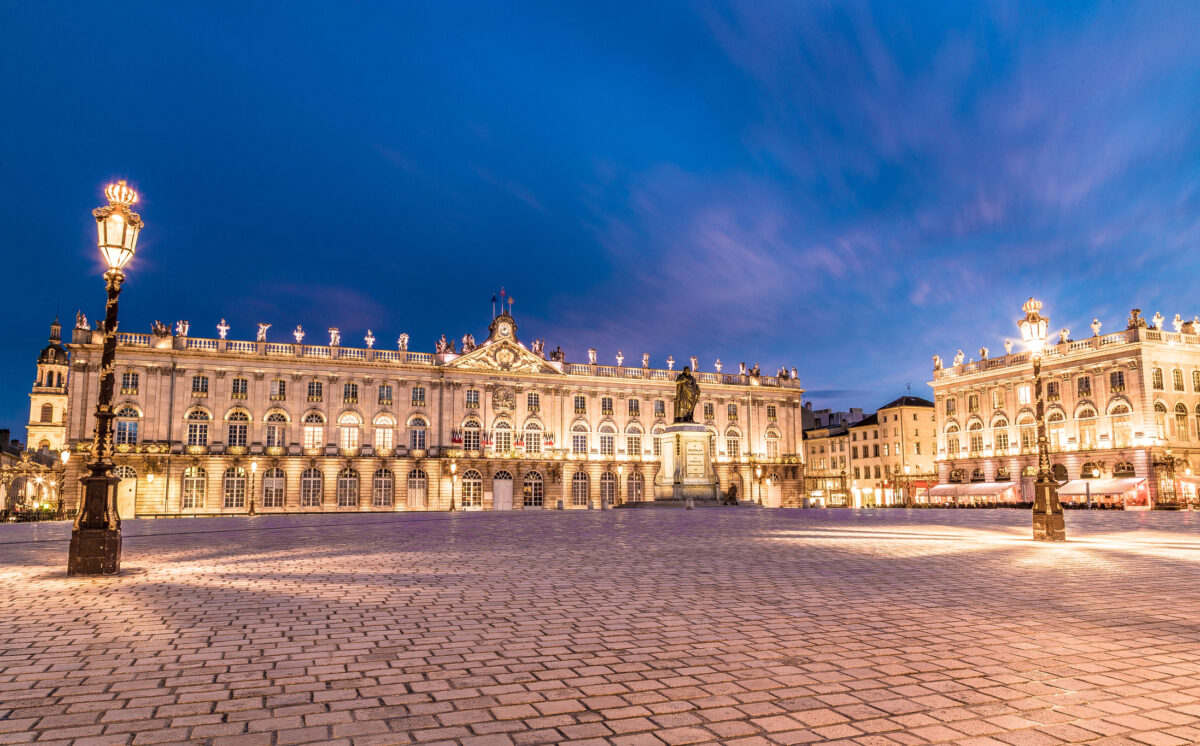 Place Stanislas Nancy France at night