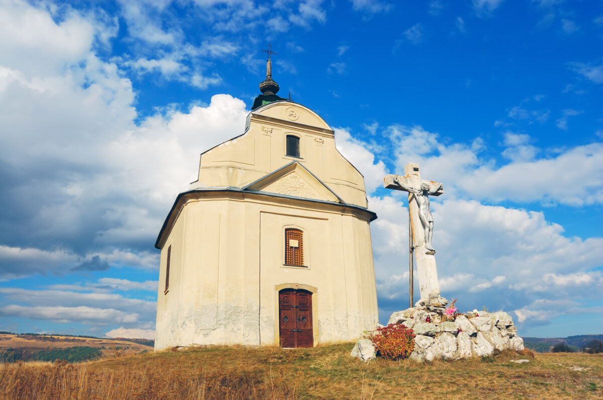 Chapel with cross, Slovakia