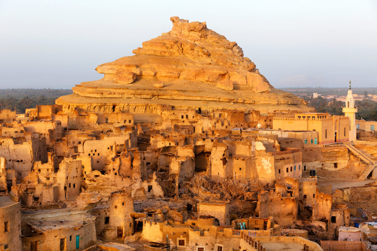 View of the Shali Fortress in Siwa Oasis