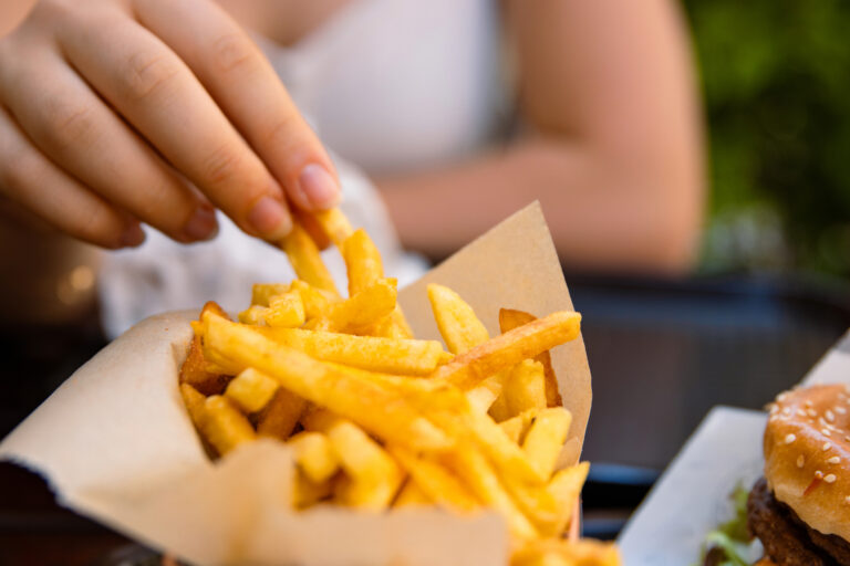 Hranolky, fast food