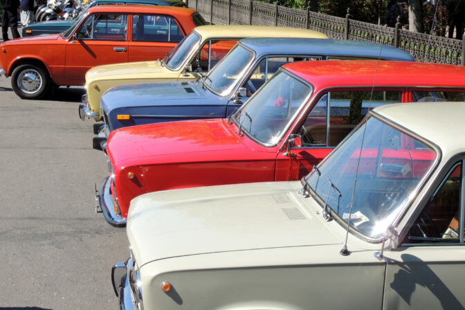 Retro cars of USSR Lada