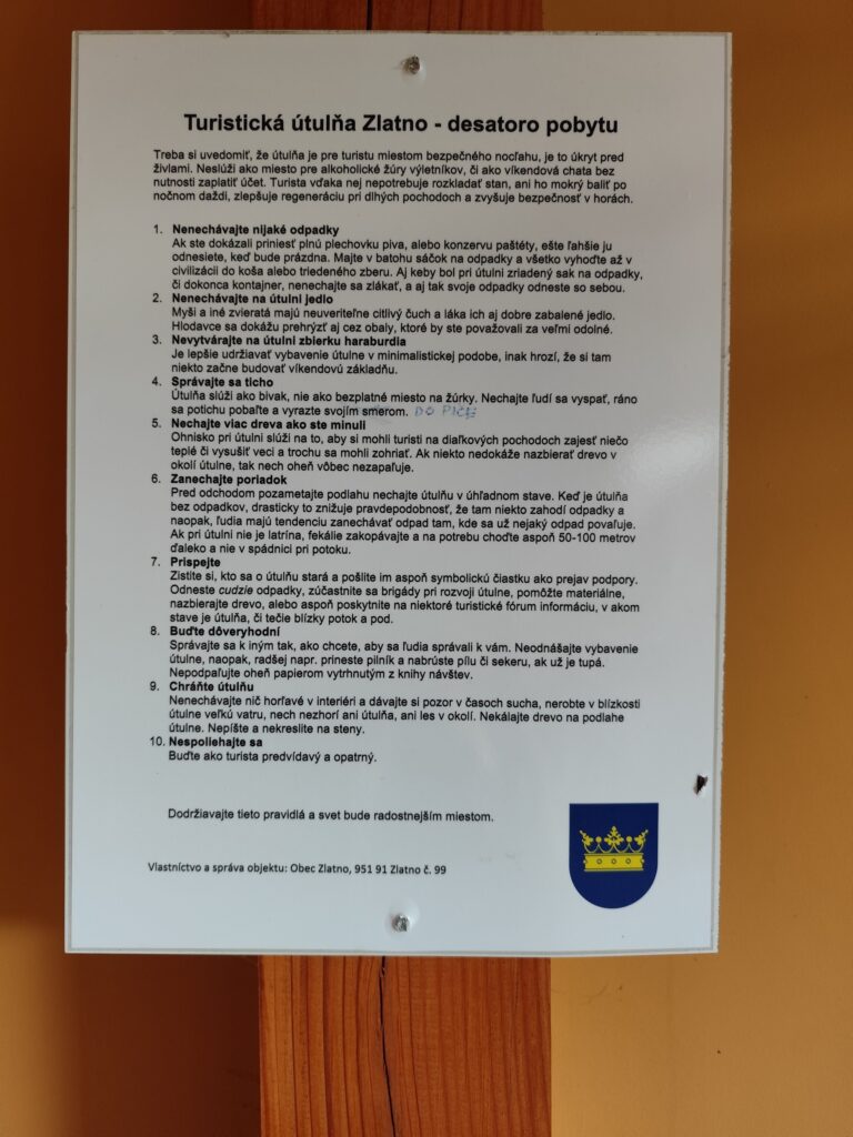 Turistická ubytovňa Zlatno.