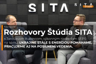 Jaroslav Kubinec, výkonný riaditeľ SEPS počas natáčania rozhovoru v Štúdiu SITA.