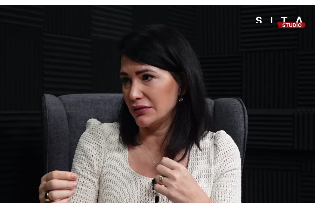 Poslankyňa Jana Bittó Cigániková (SaS) počas rozhovoru pre SITA.