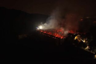 Požiar kláštora Bernaga v severnom Taliansku