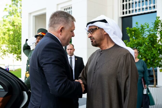 Robert Fico, Mohamed Bin Zayed.