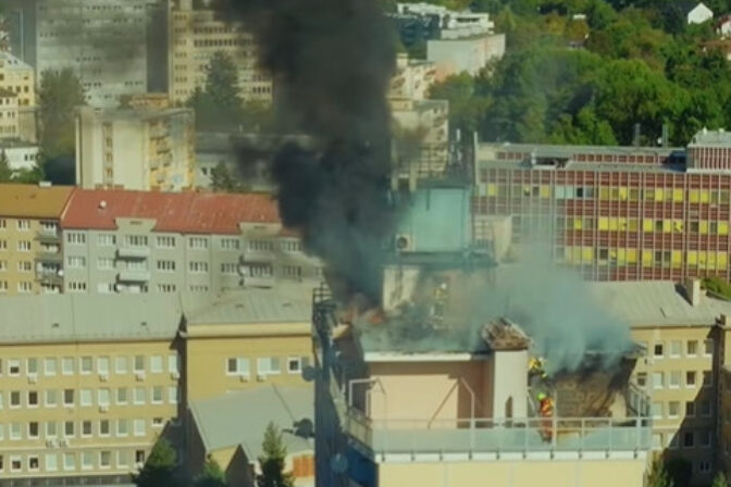 Banská Bystrica, požiar